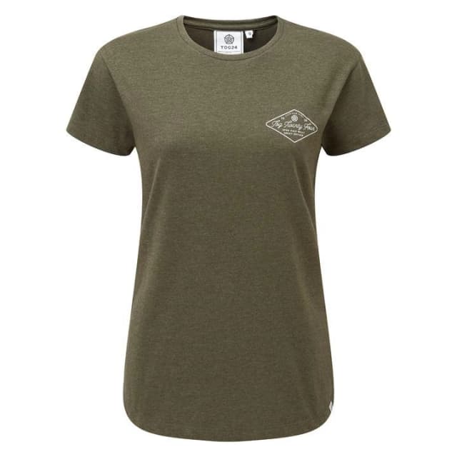 Tog 24 Ivy Green Marl Harome Graphic T-Shirt Diamond Print - 14