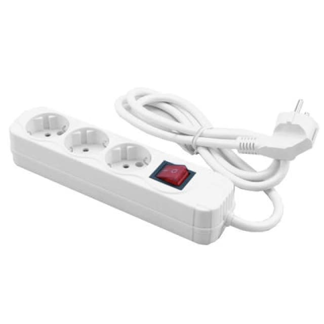 MediaRange MRCS205 power extension 1.4 m 3 AC outlet(s) White