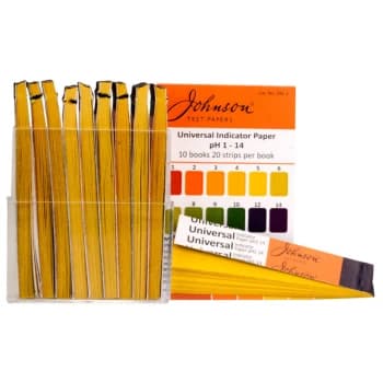 Johnson Universal Indicator Test Papers pH 1 to pH 14 - 10 Books o...