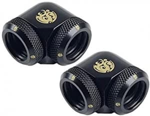 Bitspower Matt Black Enhance 30-Degree Dual Multi-Link Adapter For OD 12MM