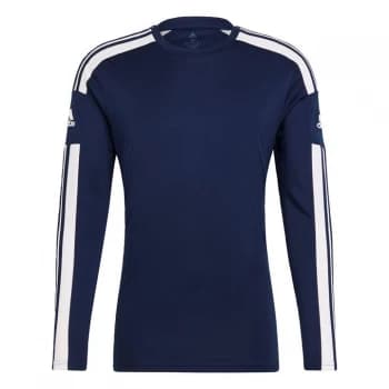 adidas Squadron Long Sleeve T Shirt Mens - Team Navy / White