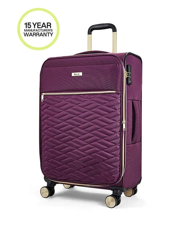 Rock Rock Sloane Medium Suitcase Purple Purple ZW91501