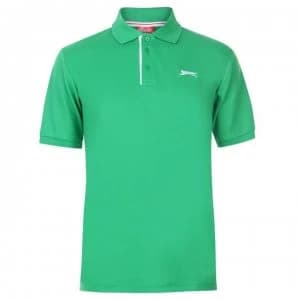 Slazenger Plain Polo Shirt Mens - Bright Green