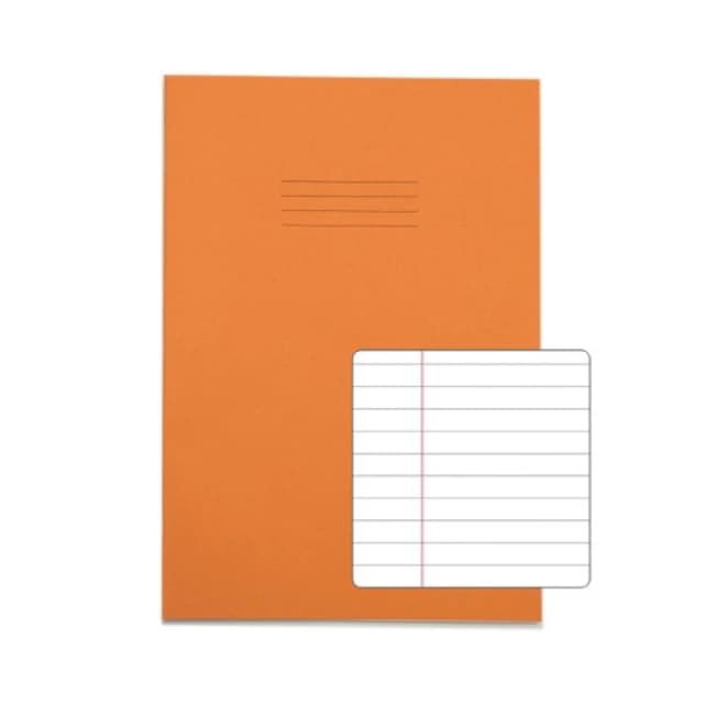 Rhino A4 Exercise Book 80 Page F8M Orange (50 Pack) VEX668-1465-0