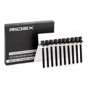 RIDEX Cylinder Head Bolt Kit VW,AUDI,SKODA 1217B0025 06A103384Cx10 Bolt Kit, cylinder head
