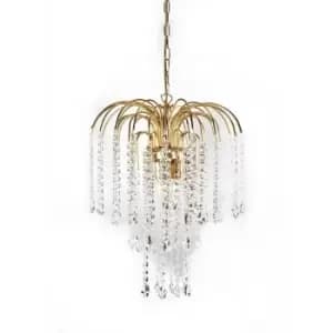 Onli Pioggia 3 Light Pendant Ceiling Light, Gold