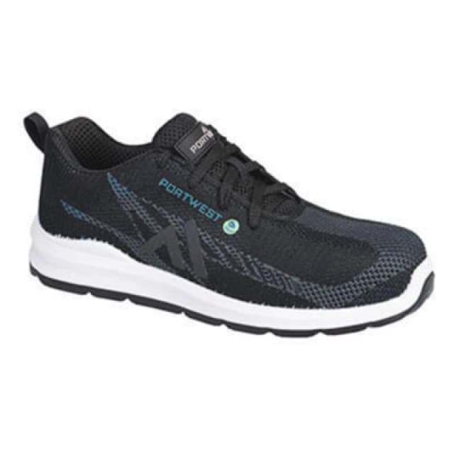 Portwest Eco Fly Composite Safety Trainers FC06BKB46 Colour: Black / Blue