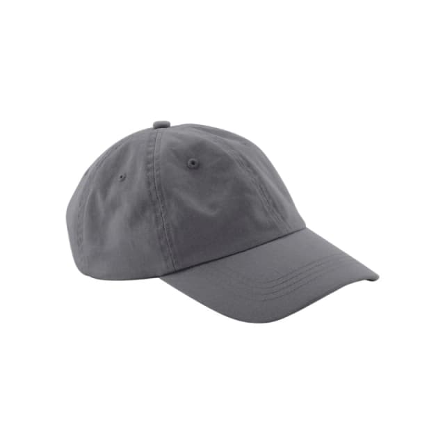 Beechfield Beechfield Men Cotton Panelled Baseball Cap in Dark Grey Dark Grey One Size Male 5063377073058