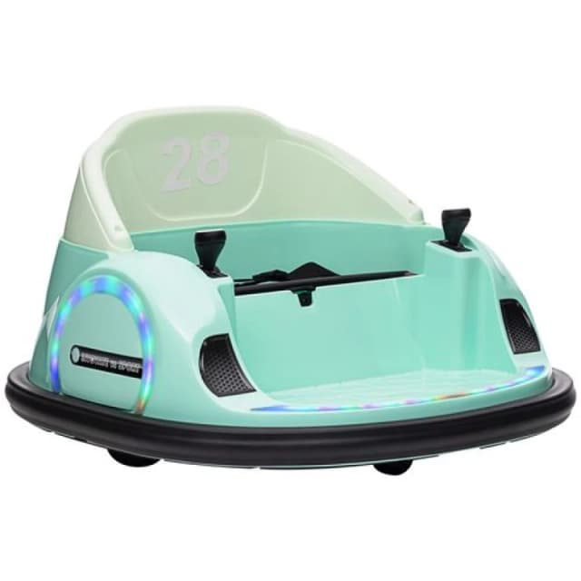 AIYAPLAY AIYAPLAY 360° Rotation 12V Kids Bumper Car w/ Remote Control - Green