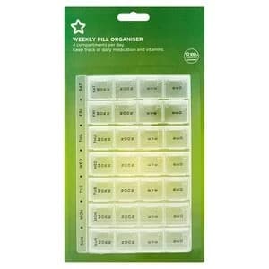 Superdrug Pill Box Weekly Organiser