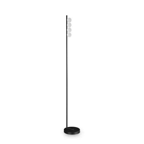 Ping Pong 4 Light Multi Arm Floor Lamp Black 1000Lm 3000K
