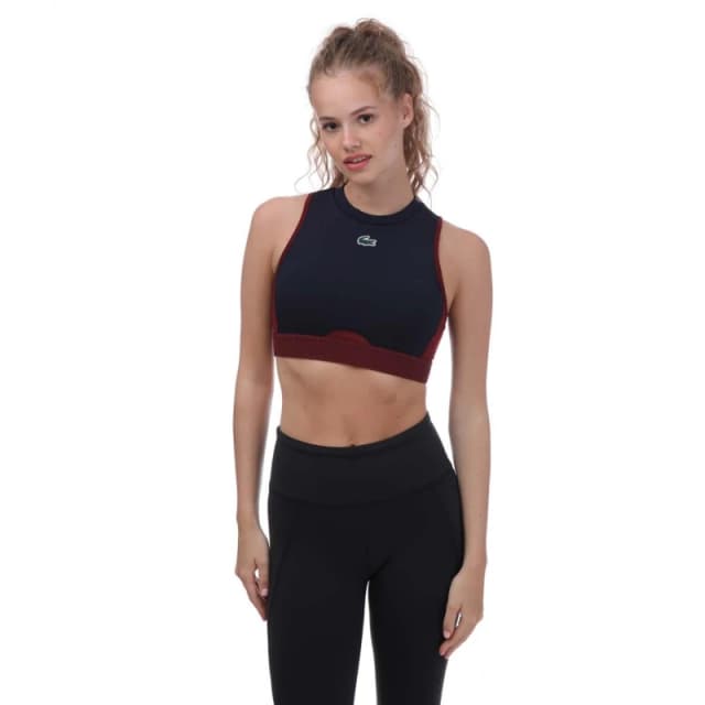 Lacoste Stretch Sports Bra - Blue Blue L