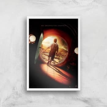 The Hobbit: An Unexpected Journey Giclee Art Print - A2 - White Frame
