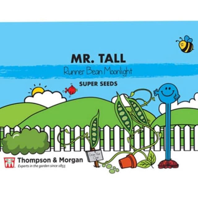 Thompson & Morgan Runner Bean Moonlight 1 Seed Packet