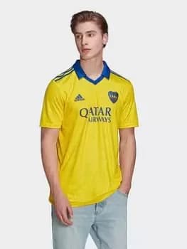 adidas Boca Juniors 22/23 Third Jersey, Yellow Size M Men