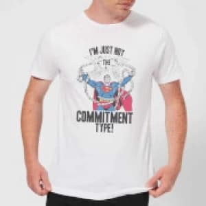 DC Originals Superman Commitment Type Mens T-Shirt - White