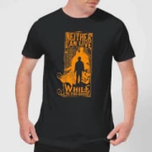 Harry Potter Neither Can Live Mens T-Shirt - Black