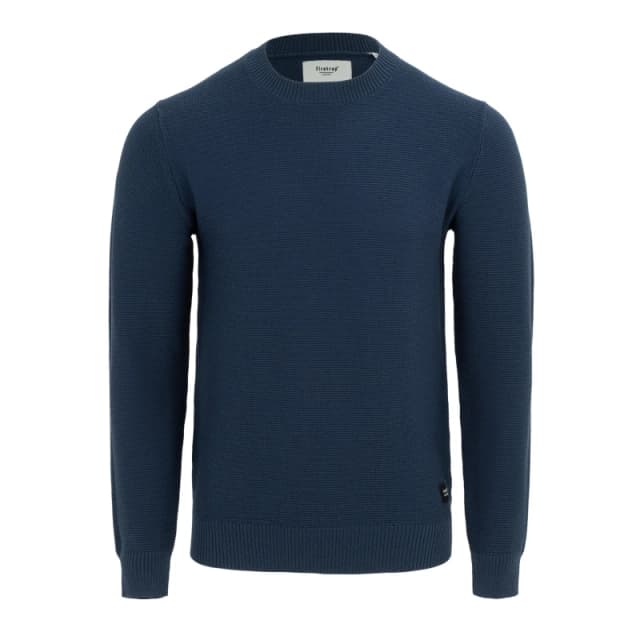 Firetrap Crew Neck Jumper Knitted Pullover Men Navy male S