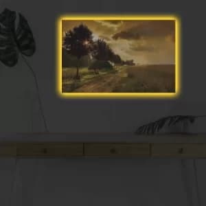 4570DHDACT-006 Multicolor Decorative LED Lighted Canvas Painting
