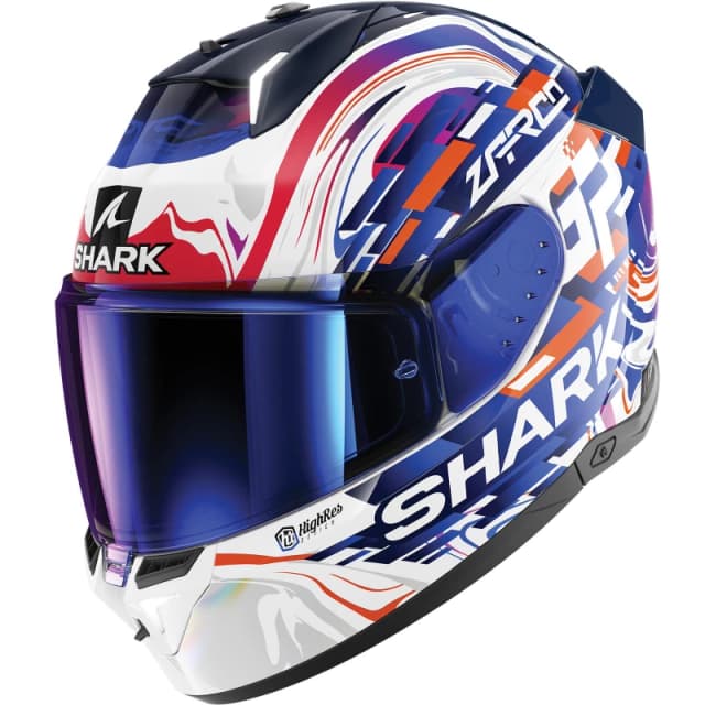 Shark Skwal i3 Replica Zarco GP Helmet, white-red-blue, Size 2XL for Men