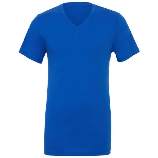 Bella + Canvas Mens Jersey V Neck T-Shirt in Royal Size: Small Royal Male S