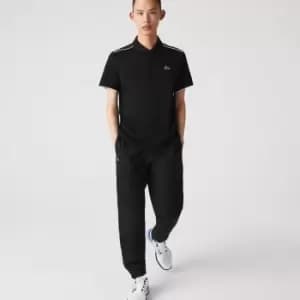 Mens Lacoste SPORT Lightweight Fabric Tracksuit Trousers Size 7 - XXL Black