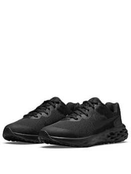 Nike Junior Revolution 6 - Black, Size 4
