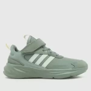 Adidas Green Ozelle Boys Junior Trainers