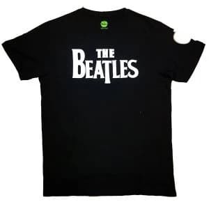 The Beatles - Drop T Logo Unisex Large T-Shirt - Black