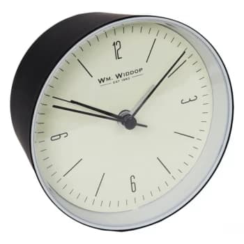 WILLIAM WIDDOP Alarm Clock - Matt Black