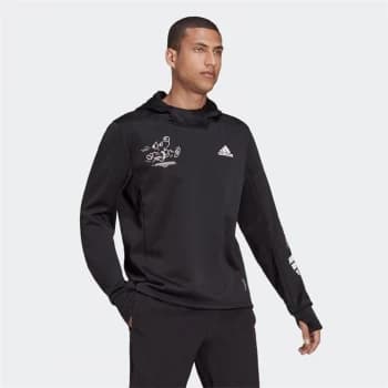 adidas Signature Running Hoodie Mens - Black