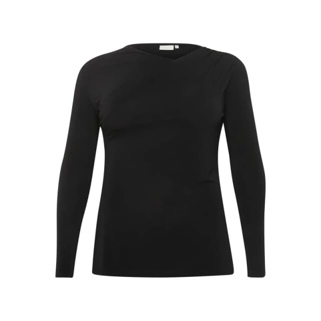 KAFFE Curve Womens jersey shirt KAFFE Curve Aidi Noir Female M