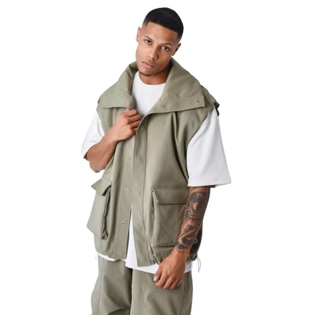 Project X Paris Oversized pocket vest Project X Paris Vert Male S