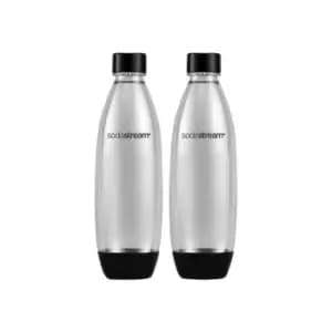 Bottles SodaStream Fuse Black (suited for SodaStream sparkling water makers), 2 x 1 l