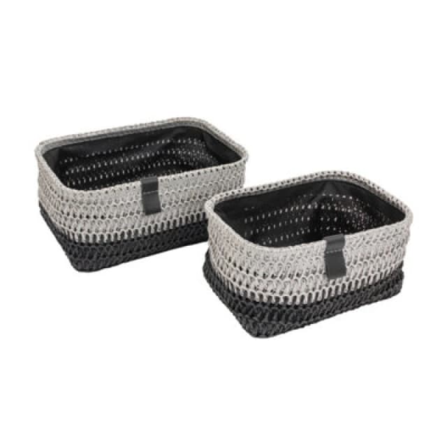 Jvl Kenzi Rectangular Storage Baskets - Set Of 2