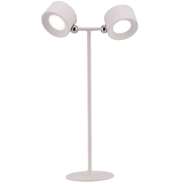 Happy Homewares Tall White LED Colour Changing Rechargeable Remote Control Table Lamp White Unisex