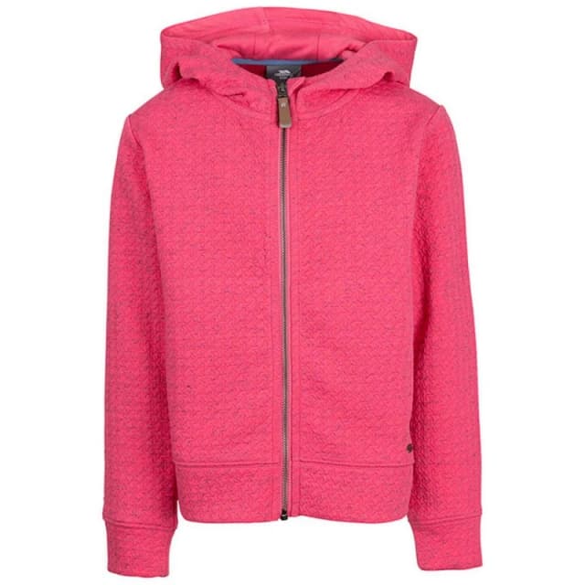 Trespass Winnie Marl Hoodie in Pale Pink Size: 9-10 Years Pale Pink Unisex 9-10 Years