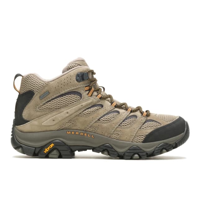 Merrell Moab 3 Mid Gore Tex Brown Waterproof Walking Boots Mens GTX Hiking Boots - UK 12 Brown male PS3763PEC12