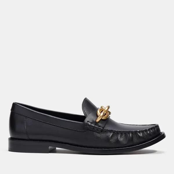 Coach Jess Leather Loafers - UK 6 Black Flats female CK008ON9 6