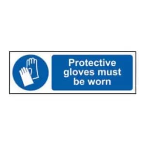 Protective Gloves Must Be Worn - Sav (600 x 200mm)