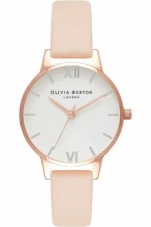 Ladies Olivia Burton White Dial Midi Dial Watch OB16MDW21