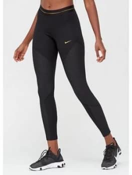 Nike Training Pro Warm Icon Clash Leggings - Black, Size XS, Women