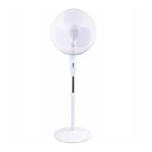 Stirflow 16" Pedestal Floor Fan Oscillating Control & Tilt Action 3 Speed Settings White - SFGP16D