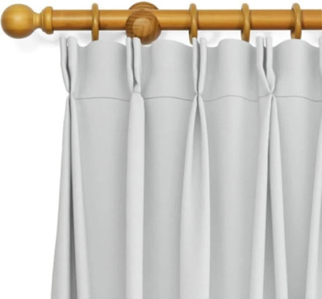 Lister Cartwright 28mm Eyelet Wooden Curtain Pole Set Fixed Length (Aged Oak Traditional Ball, 150 Cm)