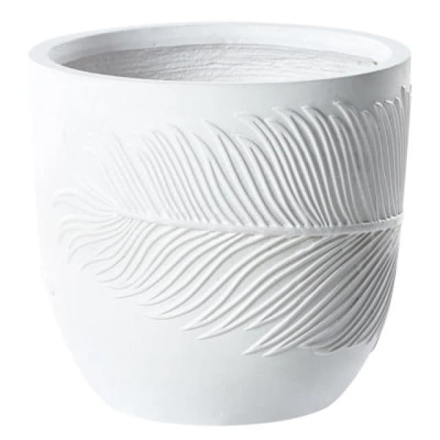 Beliani Plant Pot Ftero 35cm Off-White