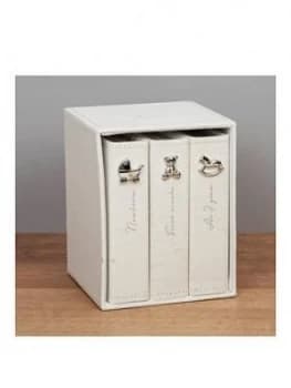 Bambino Linen Fabric Set Of 3 Albums Holds 4X6