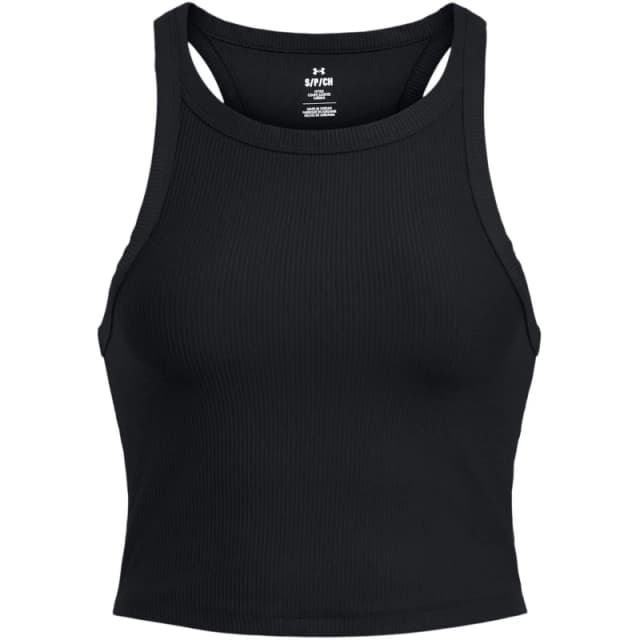 Under Armour Meridian Rib Cropped Tank Womens - Black 8