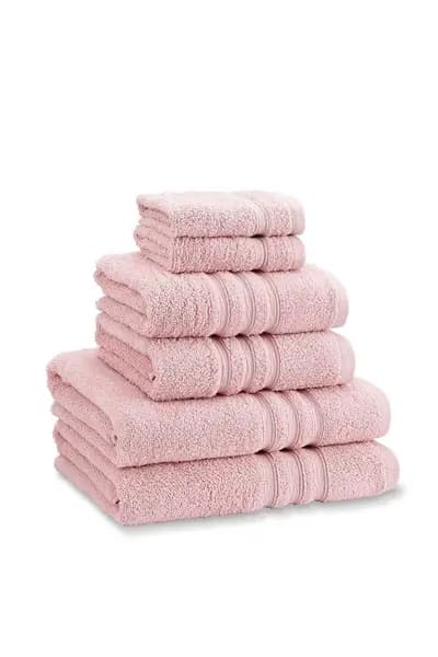 Catherine Lansfield 'Zero Twist' Cotton 6 Piece Towel Bale Pink
