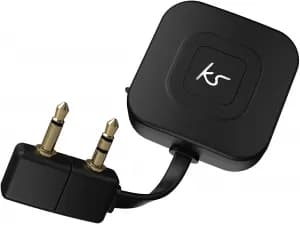 KitSound Travel Airline Adapter 2 Black