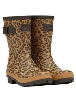 Joules Mid Height Printed Welly - Multi